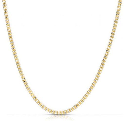 Ice Barrel Chain in 14k Yellow Gold (3.14 mm) - Image 2