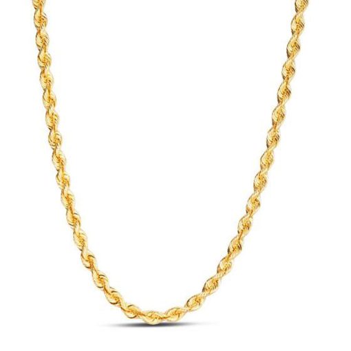 14k Yellow Gold Light Rope Chain (4.30 mm) - Image 2