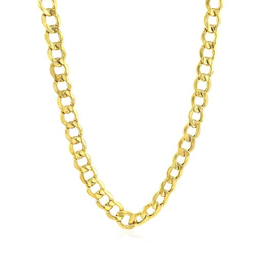10k Yellow Gold Curb Chain (6.20 mm) - Image 2