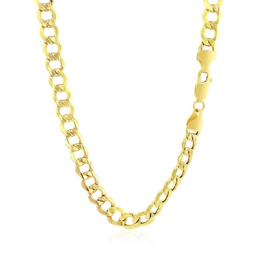 10k Yellow Gold Curb Chain (6.20 mm) - Image 3