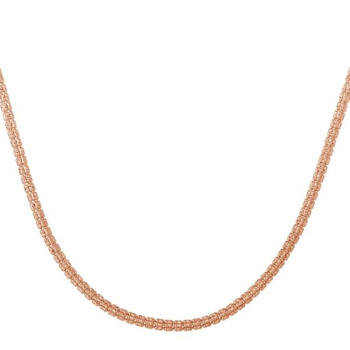 Ice Barrel Chain in 14k Rose Gold (3.10 mm) - Image 2