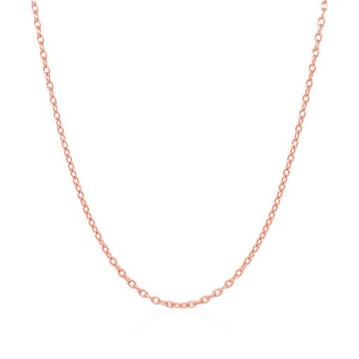 14k Rose Gold Round Cable Link Chain (1.50 mm) - Image 2