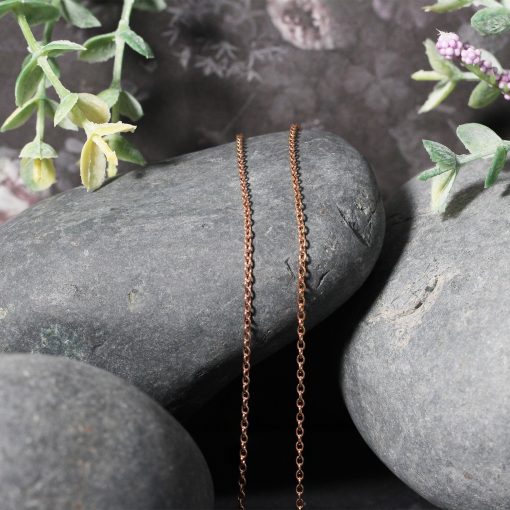 14k Rose Gold Round Cable Link Chain (1.50 mm) - Image 4