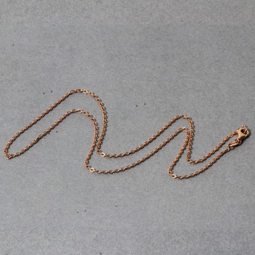14k Rose Gold Round Cable Link Chain (1.50 mm) - Image 5