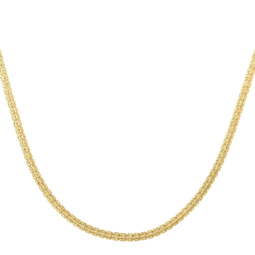 Ice Barrel Chain in 14k Yellow Gold (3.10 mm) - Image 2