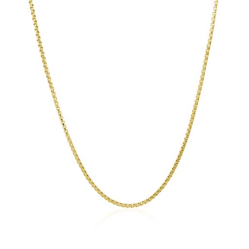 14k Yellow Gold Round Box Chain (1.30 mm) - Image 2