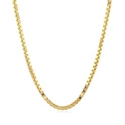 14k Yellow Gold Semi Solid Box Chain (2.10 mm)