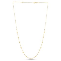 14k Yellow Gold Bead Necklace