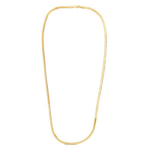 14k Yellow Gold Super Flex Herringbone Chain (1.50 mm) - Image 3