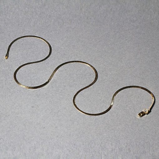 14k Yellow Gold Super Flex Herringbone Chain (1.50 mm) - Image 4