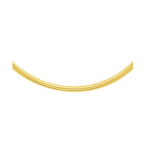 14k Yellow Gold Chain in a Classic Omega Design (4 mm)