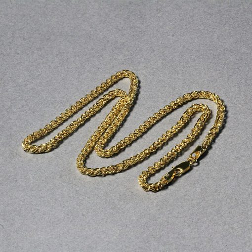 14k Yellow Gold Light Weight Wheat Chain (2.80 mm) - Image 5