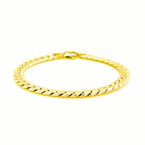 14K Yellow Gold Cuban Link Bracelet (5.90 mm) - Image 2