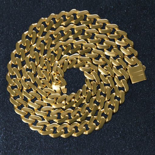 14k Yellow Gold 22 inch Polished Curb Chain Necklace - Image 6