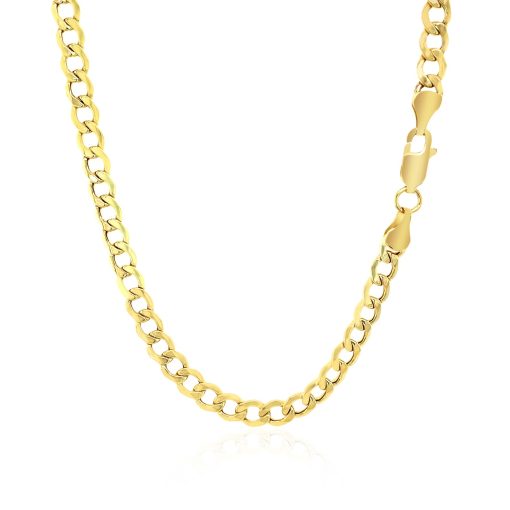 10k Yellow Gold Curb Chain (4.40 mm) - Image 3