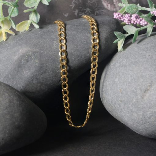 10k Yellow Gold Curb Chain (4.40 mm) - Image 5
