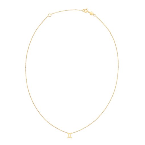 14K Yellow Gold Gemini Necklace - Image 2