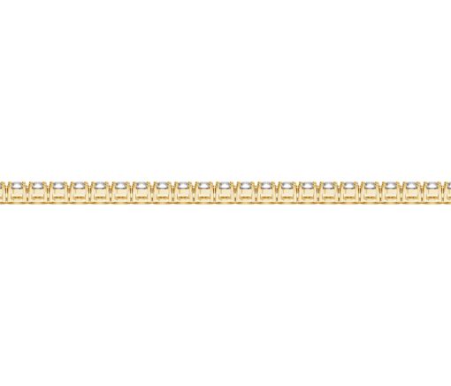 Lab Grown Round Diamond Tennis Bracelet in 14k Yellow Gold (3 cctw F/G  VS2/SI1) - Image 3