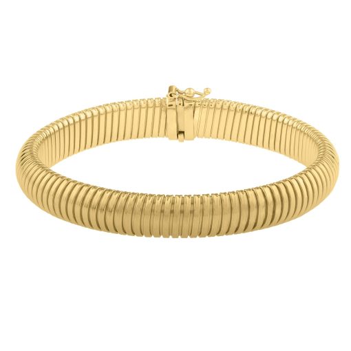 14k Yellow Gold Tubogas Bracelet (9.00 mm) - Image 2