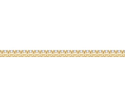 Lab Grown Round Diamond Tennis Bracelet in 14k Yellow Gold (4 cctw F/G  VS2/SI1) - Image 3