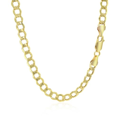 10k Yellow Gold Curb Chain (5.30 mm) - Image 3