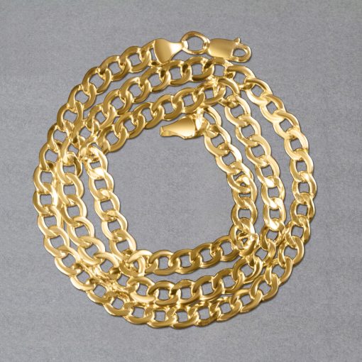 10k Yellow Gold Curb Chain (5.30 mm) - Image 6