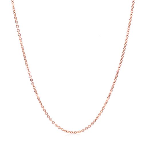 14k Rose Gold Round Cable Link Chain (1.25 mm) - Image 2
