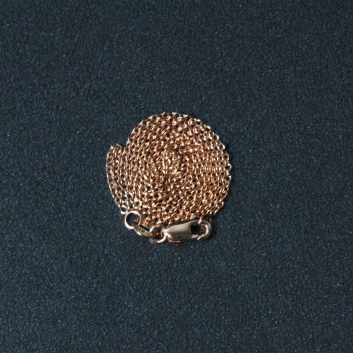 14k Rose Gold Round Cable Link Chain (1.25 mm) - Image 6