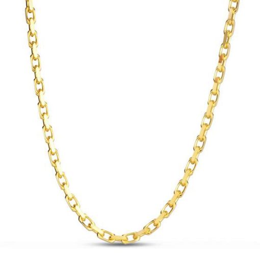 14k Yellow Gold French Cable Link Chain (3.60 mm) - Image 2