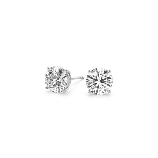 3 cttw Certified IGI Lab Grown Round Diamond Stud Earrings 14k White Gold (G/VS2) - Image 3