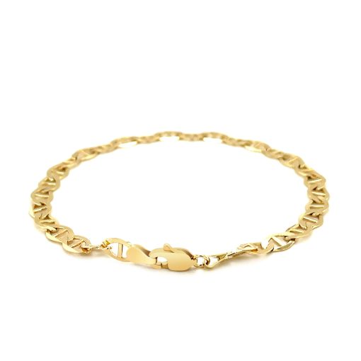 10k Yellow Gold Mariner Link Bracelet (5.10 mm) - Image 3