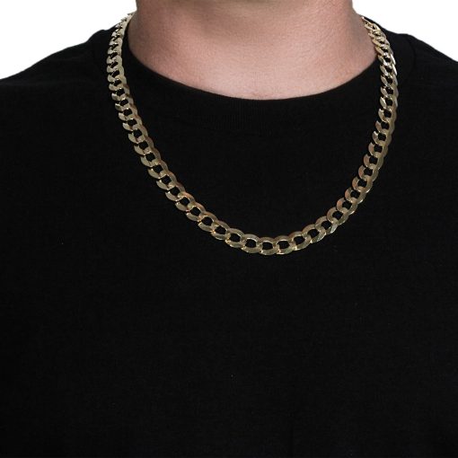 Solid Curb Chain in 14k Yellow Gold (11.23 mm) - Image 3