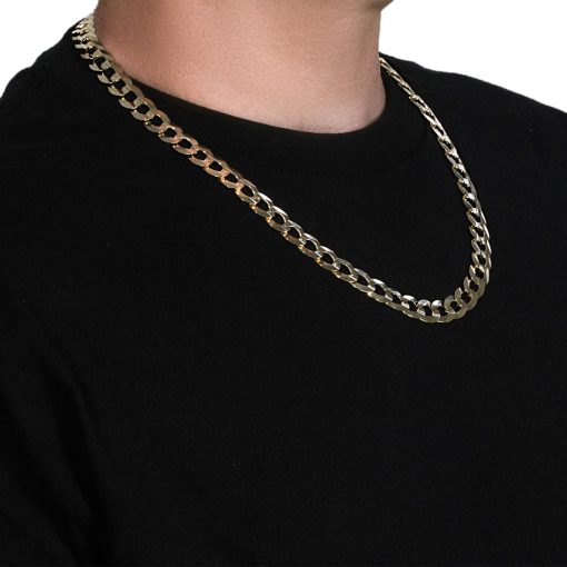 Solid Curb Chain in 14k Yellow Gold (11.23 mm) - Image 4