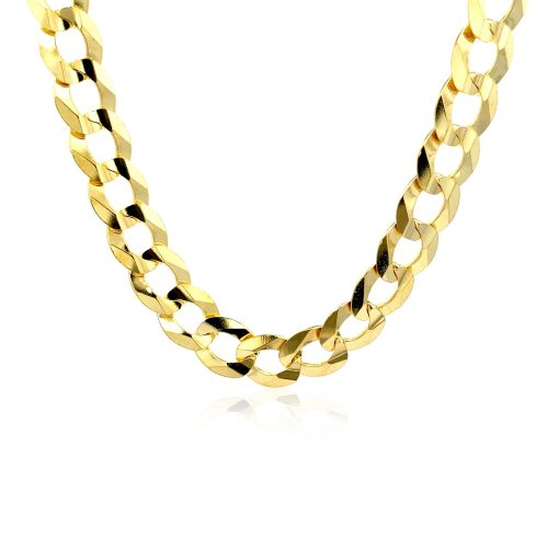 Solid Curb Chain in 14k Yellow Gold (11.23 mm) - Image 5