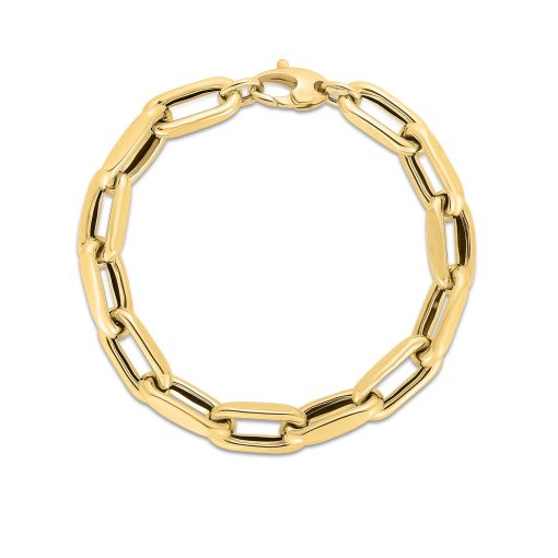 14k Yellow Gold French Cable Link Bracelet  (9.00 mm) - Image 2
