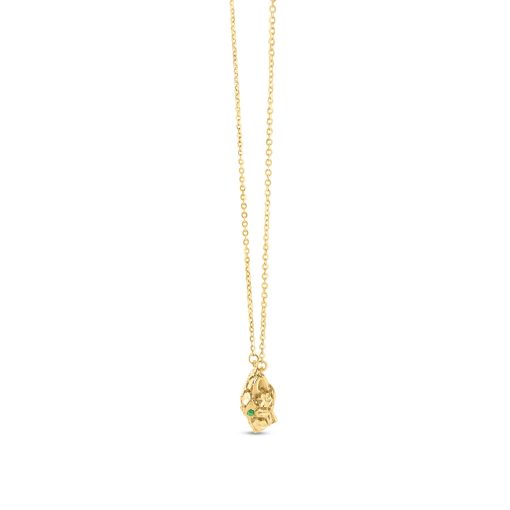 14k Yellow Gold Panther Head Necklace - Image 2