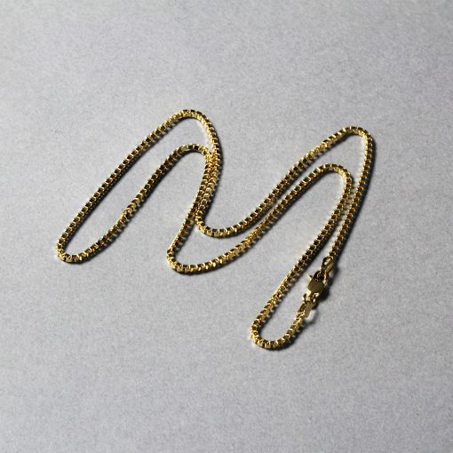 10k Yellow Gold Classic Box Chain (1.40 mm) - Image 6