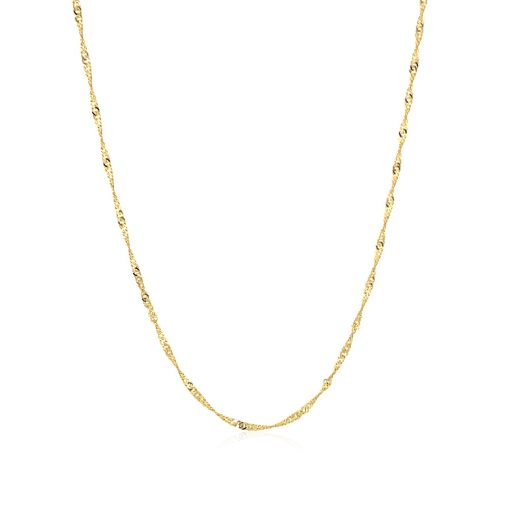 10k Yellow Gold Singapore Chain (1.50 mm) - Image 2